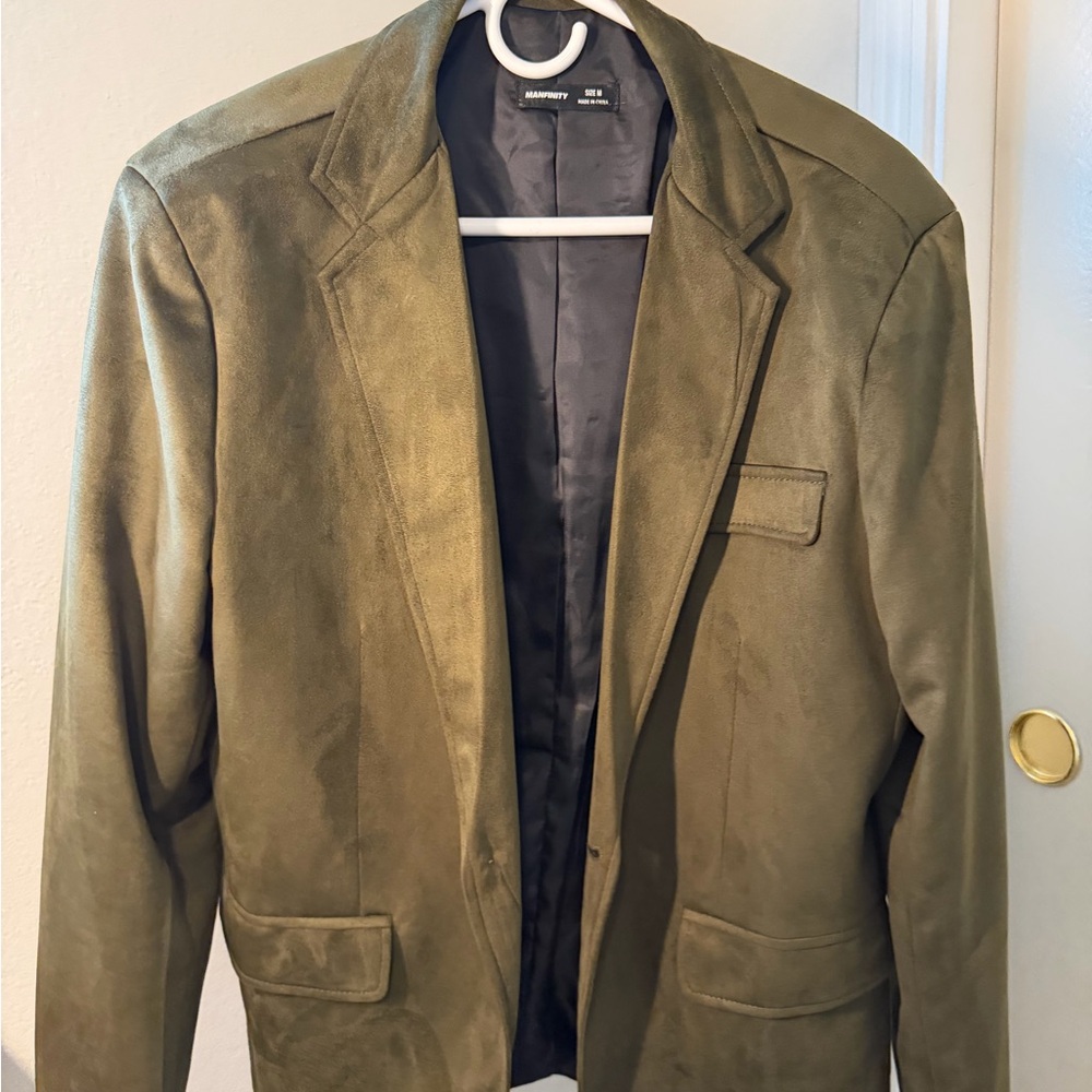 Men's Olive Trench Coat